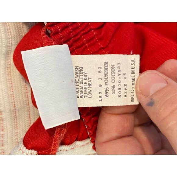Vintage ToddlerLevi Strauss & Co. Red Shorty Shorts Size 2T - Picture 7 of 8